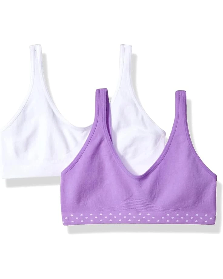 Hanes Big Girls Seamless Comfortflex Fit Cozy Pullover Bra 2-pack 3 Hanes Big Girls Seamless Comfortflex Fit Cozy Pullover Bra 2-pack