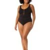 Anne Cole Plus Size Plunge Mesh Insert One-Piece -The Fashion Clothing Shop 61CIRlMTDYL. AC SR736920