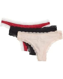 Honeydew Intimates Aiden 3-Pack Lace Back Thong