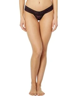 Hanky Panky Cross Dyed Leopard Petite Low Rise Thong