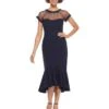Maggy London Women's Petite Illusion Cocktail Dress