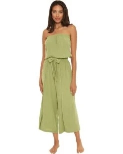 BECCA By Rebecca Virtue Ponza Crinkled Rayon Jumpsuit Cover-Up