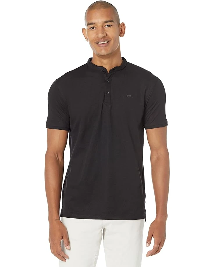 Karl Lagerfeld Paris Pique "Kl" Henley 3 Karl Lagerfeld Paris Pique "Kl" Henley