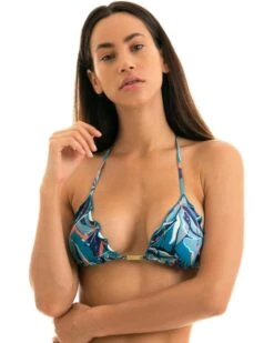 Rio De Sol Frufru Triangle Bikini Top