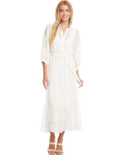 Karen Kane Embroidered Tiered Dress