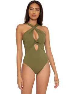 BECCA By Rebecca Virtue Color Code Gracelyn Twist Front One-Piece