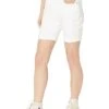 NYDJ Petite Ella Shorts W/ 1" Cuff In Optic White