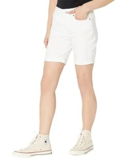 NYDJ Petite Ella Shorts W/ 1" Cuff In Optic White