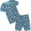 Hatley Kids Sneak Around Sharks Short Pajama Set (Toddler/Little Kids/Big Kids) -The Fashion Clothing Shop 713aA3PRaeL. AC SR736920