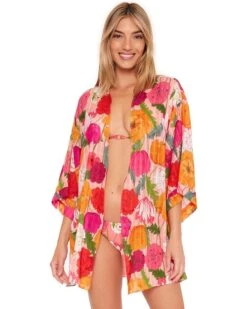 Trina Turk Sunny Bloom Front Tie Kimono