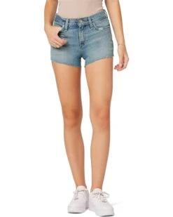 Hudson Jeans Gemma Mid-Rise Shorts In Clouds