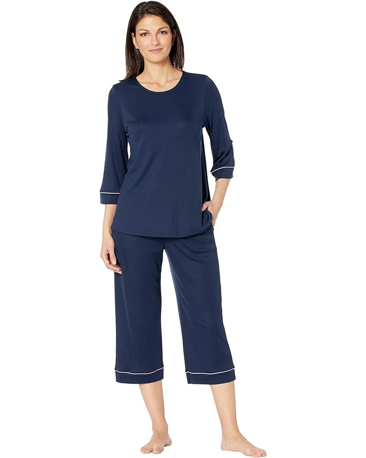 Hanro Natural Comfort 3/4 Sleeve Pajama 3 Hanro Natural Comfort 3/4 Sleeve Pajama