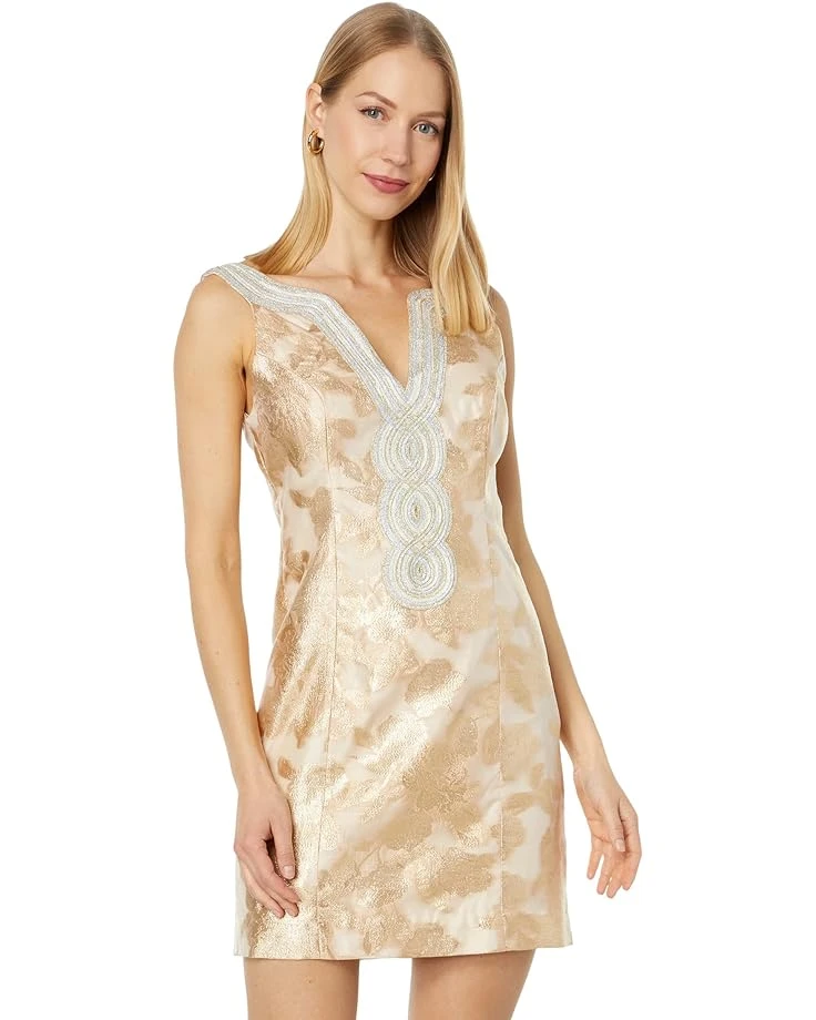 Lilly Pulitzer Valli Floral Brocade Shift Dress 2 Lilly Pulitzer Valli Floral Brocade Shift Dress