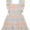 HUXBABY Rainbow Ruffle Pinafore (Infant/Toddler)