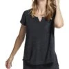 Yummie Women's Slub Knit Cap Sleeve Lounge Tee -The Fashion Clothing Shop 71dG88XzCRL. AC SR736920