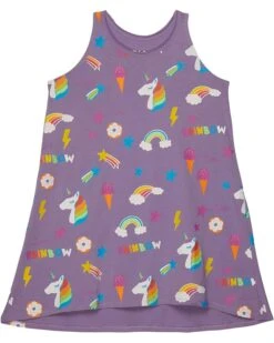 Chaser Kids Unicorn Treats Dress Cotton Jersey Tank Dress (Toddler/Little Kids)
