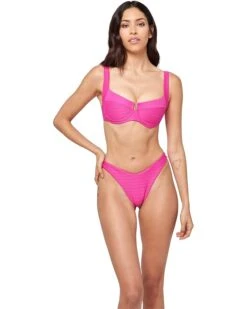 L*Space Chain Link Texture Cabana Bottoms Bitsy