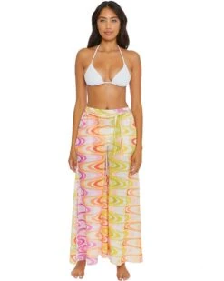 BECCA By Rebecca Virtue Whirlpool Palazzo Pants Cover-Up