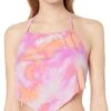 Hobie Women's Standard High Neck Scarf Tankini Swimsuit Top