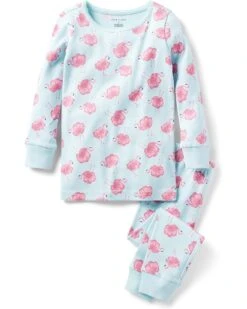 Janie And Jack Flamingo Print Tight Fit Sleepwear (Toddler/Little Kids/Big Kids)