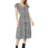 Vince Camuto V-Neck Tiered Dress With Flutter -The Fashion Clothing Shop 817bHCIoetL. AC SR736920