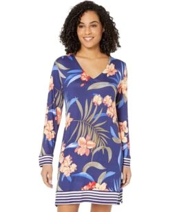 Tommy Bahama Long Sleeve Sleep Dress