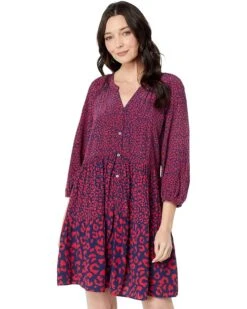 Vineyard Vines Leopard Tiered Dress