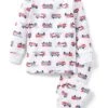 Janie And Jack Firetruck Tight Fit Sleepwear (Toddler/Little Kids/Big Kids)