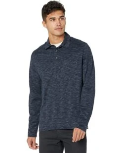 Vince Streak Jersey Long Sleeve Polo