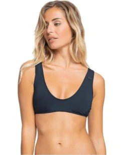Roxy Solid Beach Classics Elongated Bikini Top