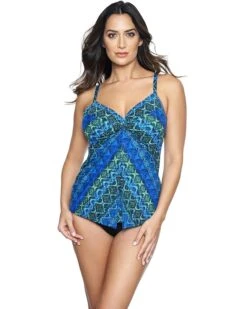 Miraclesuit Ocean Ombre Love Knot Tankini Top