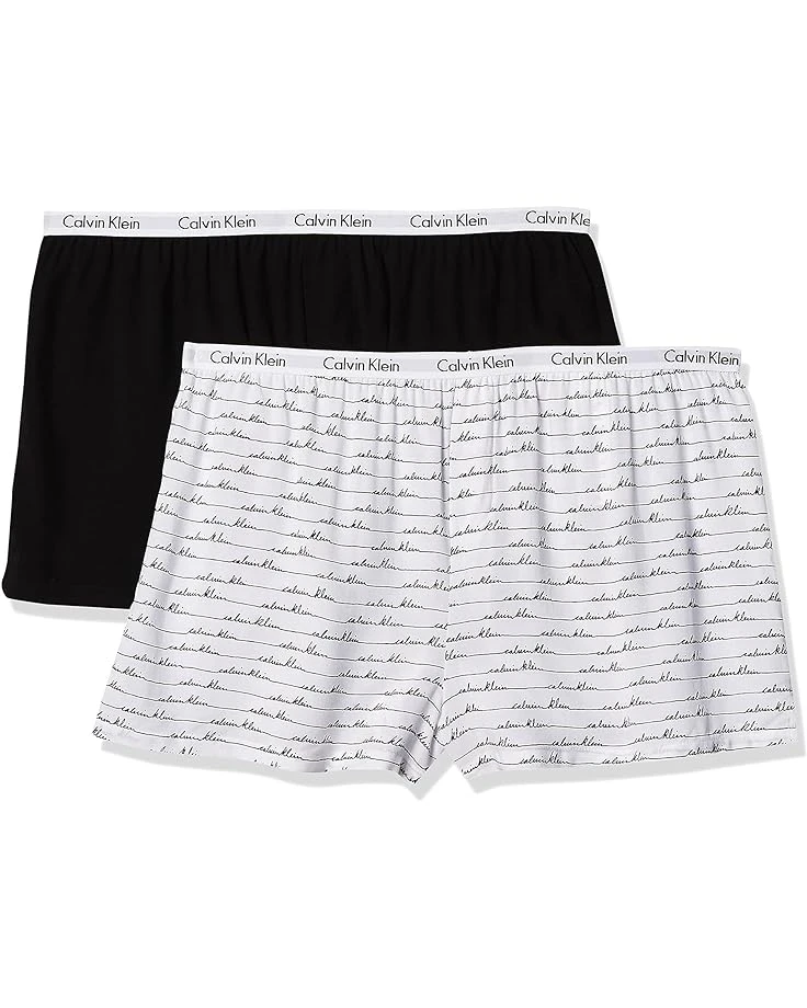 Calvin Klein Women's Carousel Sleep Short 2 Pack 3 Calvin Klein Women's Carousel Sleep Short 2 Pack