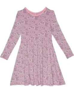 Kickee Pants Kids Long Sleeve Twirl Dress (Big Kids)