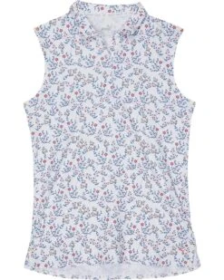 PUMA Golf Kids Mattr Micro Floral Sleeveless Polo (Little Kids/Big Kids)
